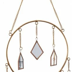 Litton Lane 38 in. Brass Metal Contemporary Windchime -Litton Lane Sales Store litton lane wind chimes 041096 44 1000