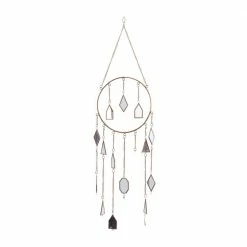 Litton Lane 38 in. Brass Metal Contemporary Windchime