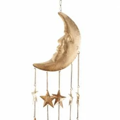 Litton Lane 39 in. Gold Metal Eclectic Windchime -Litton Lane Sales Store litton lane wind chimes 042089 fa 1000