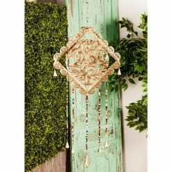Litton Lane 29 in. Gold Metal Eclectic Windchime -Litton Lane Sales Store litton lane wind chimes 042094 31 1000