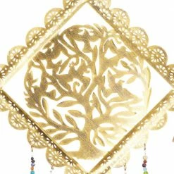 Litton Lane 29 in. Gold Metal Eclectic Windchime -Litton Lane Sales Store litton lane wind chimes 042094 44 1000