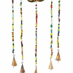 Litton Lane 29 in. Gold Metal Eclectic Windchime -Litton Lane Sales Store litton lane wind chimes 042094 4f 1000