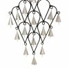 Litton Lane 22 in. Black Metal Eclectic Windchime -Litton Lane Sales Store litton lane wind chimes 042095 44 1000