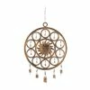 Litton Lane 25 in. Bronze Metal Eclectic Windchime