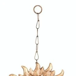 Litton Lane 35 in. Copper Metal Eclectic Windchime