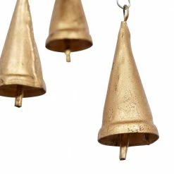 Litton Lane 35 in. Gold Metal Traditional Windchime -Litton Lane Sales Store litton lane wind chimes 042106 44 1000