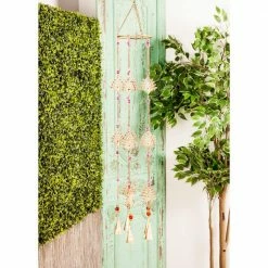 Litton Lane 30 in. Gold Metal Eclectic Windchime -Litton Lane Sales Store litton lane wind chimes 042109 31 1000