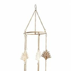 Litton Lane 30 in. Gold Metal Eclectic Windchime -Litton Lane Sales Store litton lane wind chimes 042109 fa 1000