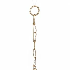 Litton Lane 33 in. Gold Metal Eclectic Windchime -Litton Lane Sales Store litton lane wind chimes 042110 fa 1000