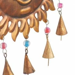 Litton Lane 19 in. Brown Metal Eclectic Windchime -Litton Lane Sales Store litton lane wind chimes 042116 44 1000