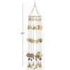 Litton Lane 32 in. Gold Metal Traditional Windchime -Litton Lane Sales Store litton lane wind chimes 042117 c3 1000