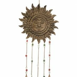 Litton Lane 25 in. Bronze Metal Eclectic Windchime