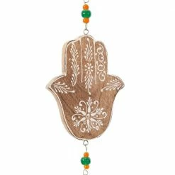 Litton Lane 32 in. Brown Wood Eclectic Style Windchime 17 Litton Lane 32 in. Brown Wood Eclectic Style Windchime -Litton Lane Sales Store litton lane wind chimes 042119 1f 1000