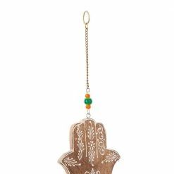 Litton Lane 32 in. Brown Wood Eclectic Style Windchime 16 Litton Lane 32 in. Brown Wood Eclectic Style Windchime -Litton Lane Sales Store litton lane wind chimes 042119 4f 1000