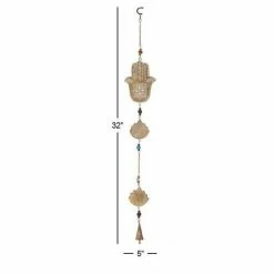 Litton Lane 32 in. Brown Wood Eclectic Style Windchime 20 Litton Lane 32 in. Brown Wood Eclectic Style Windchime -Litton Lane Sales Store litton lane wind chimes 042119 76 1000