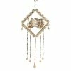 Litton Lane 30 in. Gold Metal Eclectic Windchime -Litton Lane Sales Store litton lane wind chimes 042120 64 1000