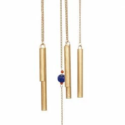 Litton Lane 41 in. Gold Metal Eclectic Windchime -Litton Lane Sales Store litton lane wind chimes 042122 fa 1000