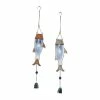 Litton Lane 32 in. Blue Metal Coastal Windchime (Set of 2) -Litton Lane Sales Store litton lane wind chimes 76795 64 1000