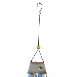 Litton Lane 32 in. Blue Metal Coastal Windchime (Set of 2) -Litton Lane Sales Store litton lane wind chimes 76795 fa 1000