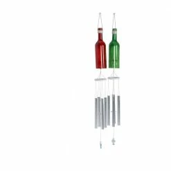 Litton Lane 33 in. Multi Colored Aluminum Coastal Windchime (Set of 3) -Litton Lane Sales Store litton lane wind chimes 78788 4f 1000