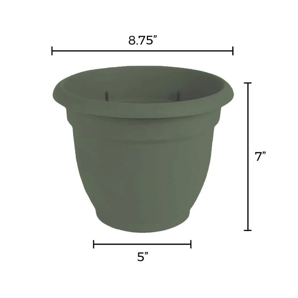 Bloem Ariana 8.75 in. Living Green Plastic Self-Watering Planter 6 Bloem Ariana 8.75 in. Living Green Plastic Self-Watering Planter - Image 4