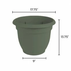 Bloem Ariana 16 in. Living Green Plastic Self-Watering Planter 15 Bloem Ariana 16 in. Living Green Plastic Self-Watering Planter -Litton Lane Sales Store living green bloem plant pots 20 56416 a0 1000