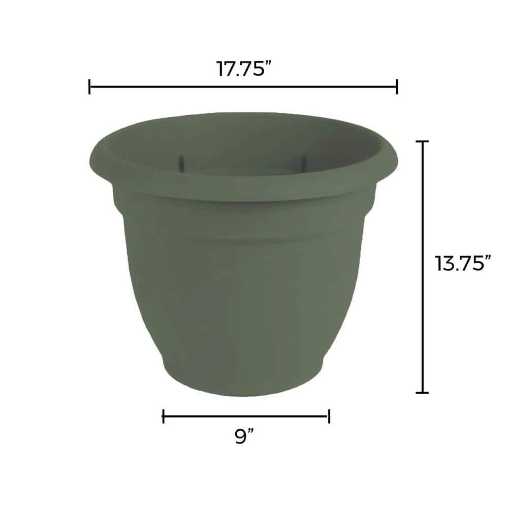 Bloem Ariana 16 in. Living Green Plastic Self-Watering Planter 6 Bloem Ariana 16 in. Living Green Plastic Self-Watering Planter - Image 4