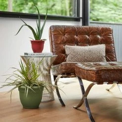 Bloem Ariana 21.5 in. Living Green Plastic Self-Watering Planter -Litton Lane Sales Store living green bloem plant pots 20 56420 40 1000