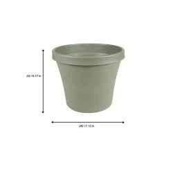 Bloem Terra 16 in. Living Green Plastic Planter -Litton Lane Sales Store living green bloem plant pots 50416 31 1000