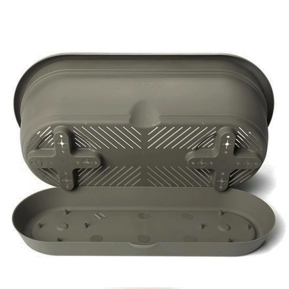 Bloem Lucca 19 in. Living Green Plastic Self-Watering Window Box with Saucer 8 Bloem Lucca 19 in. Living Green Plastic Self-Watering Window Box with Saucer - Image 6