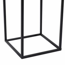 Litton Lane Matte Black Iron Rectangular-Framed Bowl Plant Stands (Set of 3) -Litton Lane Sales Store matte black litton lane plant pots 36732 fa 1000