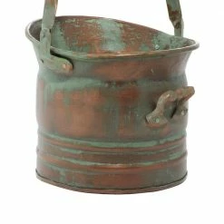 Litton Lane CosmoLiving by Cosmopolitan Black Deep Set Metal Mesh Laundry Basket Storage Cart with Wheels and Handles -Litton Lane Sales Store multi litton lane plant pots 26909 1f 1000