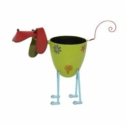 Litton Lane 19 in. Green Metal Farmhouse Planter -Litton Lane Sales Store multi litton lane plant pots 91452 4f 1000