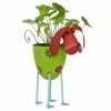 Litton Lane 19 in. Green Metal Farmhouse Planter -Litton Lane Sales Store multi litton lane plant pots 91452 64 1000