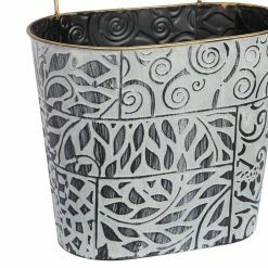Litton Lane 13 in. Multi Colored Metal Farmhouse Planter (3-Pack) -Litton Lane Sales Store multi litton lane plant pots 92148 fa 1000