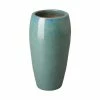 Emissary 27.5 in. Tall Pacific Blue Round Ceramic Planter/Jar -Litton Lane Sales Store pacific blue emissary plant pots 12071pb 64 1000