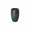 Emissary 10 in. Dia Teal Ceramic Stud Pot 1 Emissary 10 in. Dia Teal Ceramic Stud Pot -Litton Lane Sales Store teal emissary plant pots 12861tl 1 64 1000