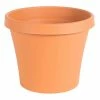Bloem 10 x 8.5 Terra Cotta Terra Plastic Planter -Litton Lane Sales Store terra cotta bloem plant pots 50010c 64 1000