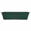 Bloem Dayton 24 in. Plastic Window Box Planter, Turtle Green 2 Bloem Dayton 24 in. Plastic Window Box Planter, Turtle Green -Litton Lane Sales Store turtle green bloem window boxes daywb2455 64 1000