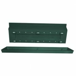 Bloem Dayton 24 in. Plastic Window Box Planter, Turtle Green -Litton Lane Sales Store turtle green bloem window boxes daywb2455 c3 1000