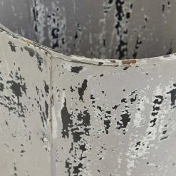 Litton Lane 13 in. H x 12 in. W White Metal Vintage Planter -Litton Lane Sales Store white litton lane plant pots 29447 44 1000