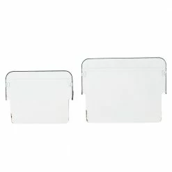 Litton Lane 13 in. x 17 in. White Metal Farmhouse Planter (Set of 2) 17 Litton Lane 13 in. x 17 in. White Metal Farmhouse Planter (Set of 2) -Litton Lane Sales Store white litton lane plant pots 43748 66 1000