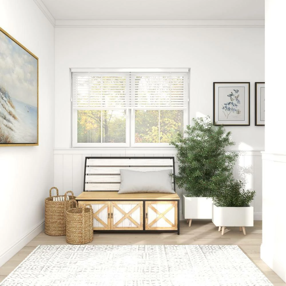 Litton Lane 15 in. x 21 in. White Fiber Clay Contemporary Planter (Set of 2) 9 Litton Lane 15 in. x 21 in. White Fiber Clay Contemporary Planter (Set of 2) - Image 7