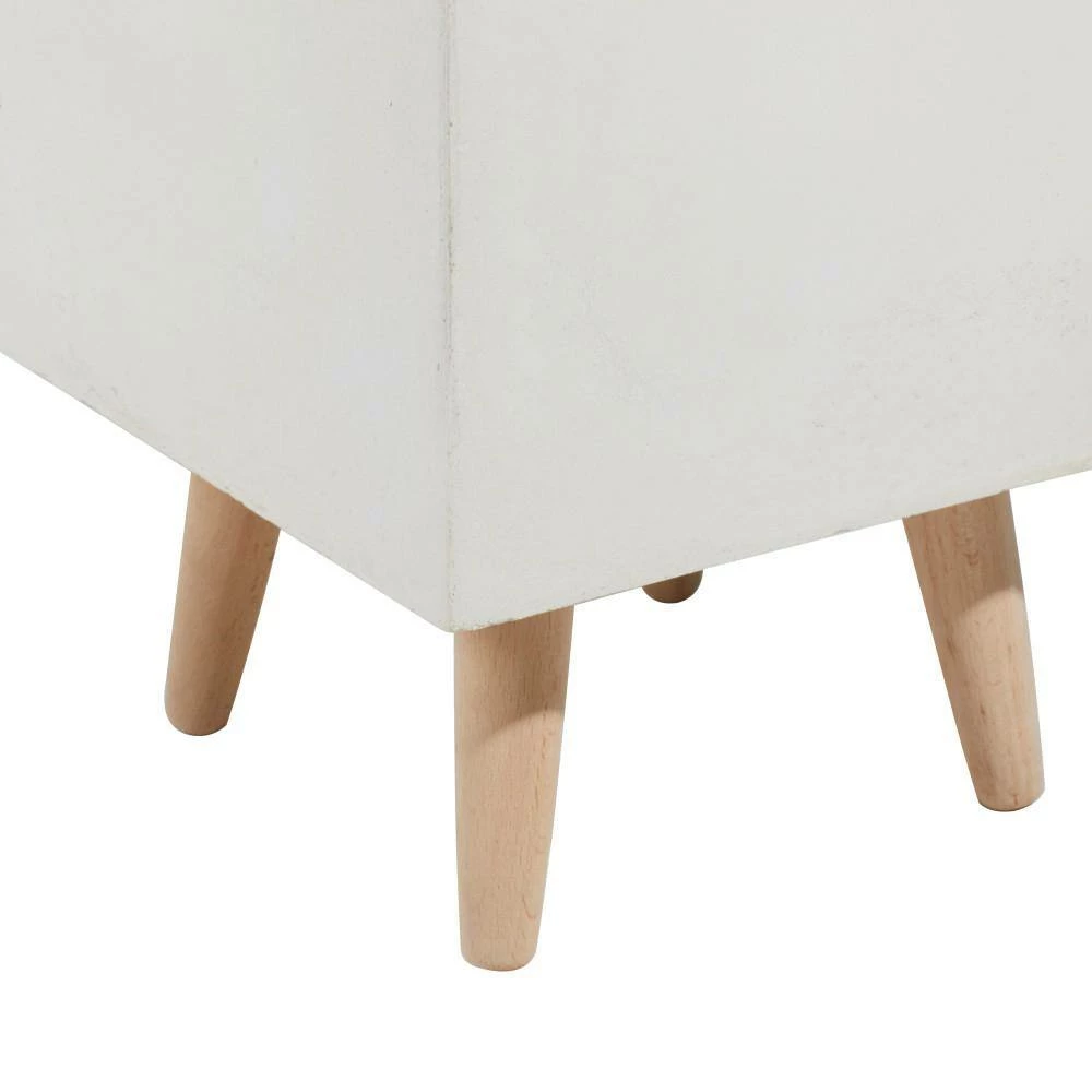 Litton Lane 18 in. x 14 in. White Fiber Clay Contemporary Planter (Set of 2) 5 Litton Lane 18 in. x 14 in. White Fiber Clay Contemporary Planter (Set of 2) - Image 3