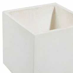 Litton Lane 18 in. x 14 in. White Fiber Clay Contemporary Planter (Set of 2) 18 Litton Lane 18 in. x 14 in. White Fiber Clay Contemporary Planter (Set of 2) -Litton Lane Sales Store white litton lane plant pots 46471 a0 1000