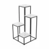 Litton Lane 31 in. White Square Marble Plantstand with 4-Tiers 1 Litton Lane 31 in. White Square Marble Plantstand with 4-Tiers -Litton Lane Sales Store white litton lane plant stands 040285 64 1000