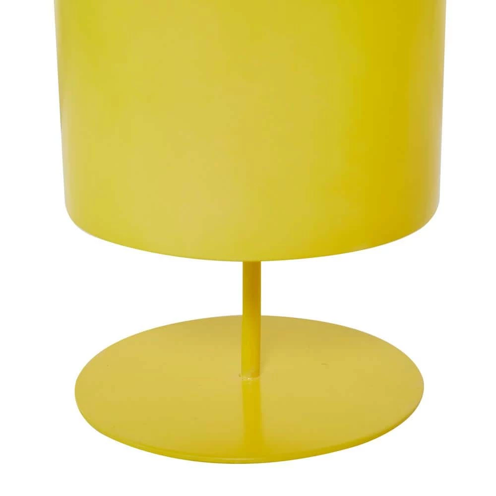 Litton Lane 14 in. x 10 in. Yellow Metal Modern Planter (Set of 3) 5 Litton Lane 14 in. x 10 in. Yellow Metal Modern Planter (Set of 3) - Image 3